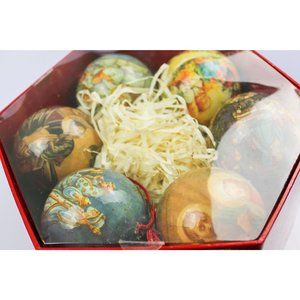 SET OF 12 VINTAGE J.C. PENNY NATIVITY SCENE PAPER ORNAMENTS